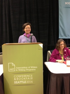 Ann Huang at Association of Writers & Writing Programs 2014 Conference in Seattle
